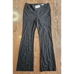 CAbi Ponte Knit #197R Pants Womens Sz 6 NWT Black Bootcut Flare Stretch Back Zip